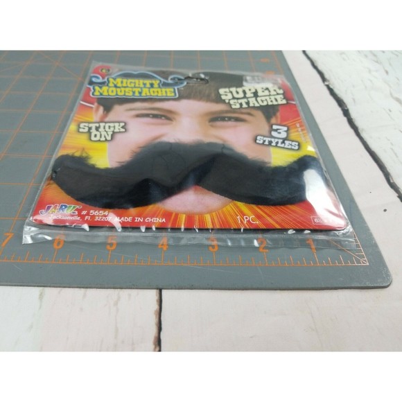 JA-RU Mighty Mustache Stick On Mustache Child's Toy Costume Accessory NEW - Picture 5 of 6